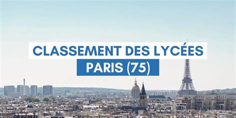 Collèges et lycées Paris 75 classement nombre d'élèves.